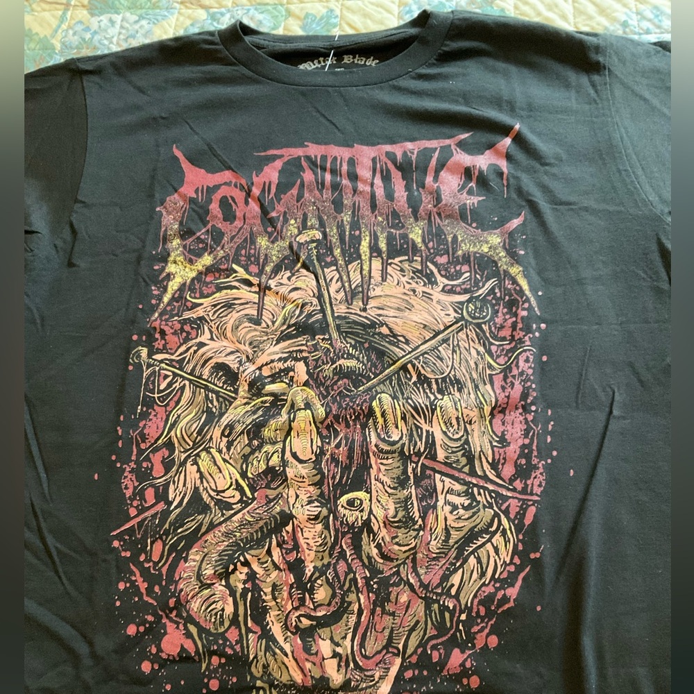 Cognitive metal band graphic t-shirt